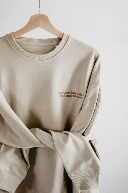 Everyone has a Story Oversized Crewneck