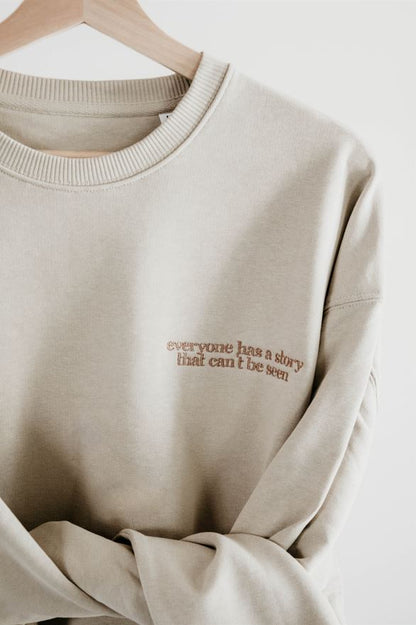 Everyone has a Story Oversized Crewneck