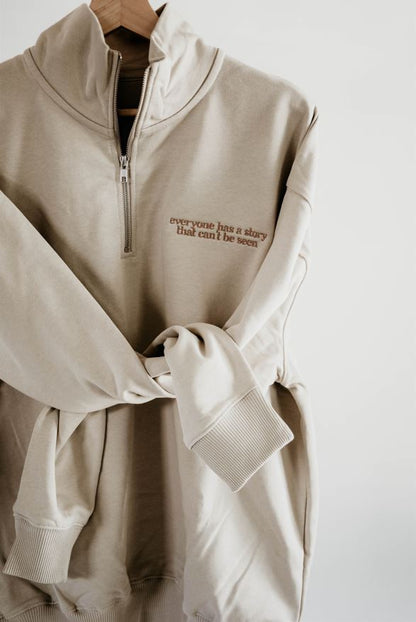 Everyone has a Story Oversized Pullover