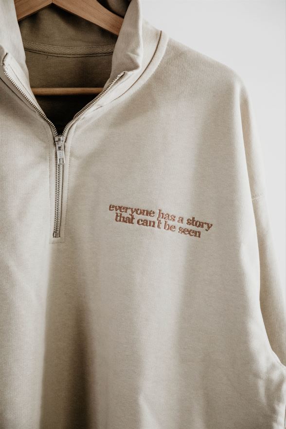 Everyone has a Story Oversized Pullover