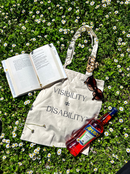 Visibility ≠ Disability Tote - Natural