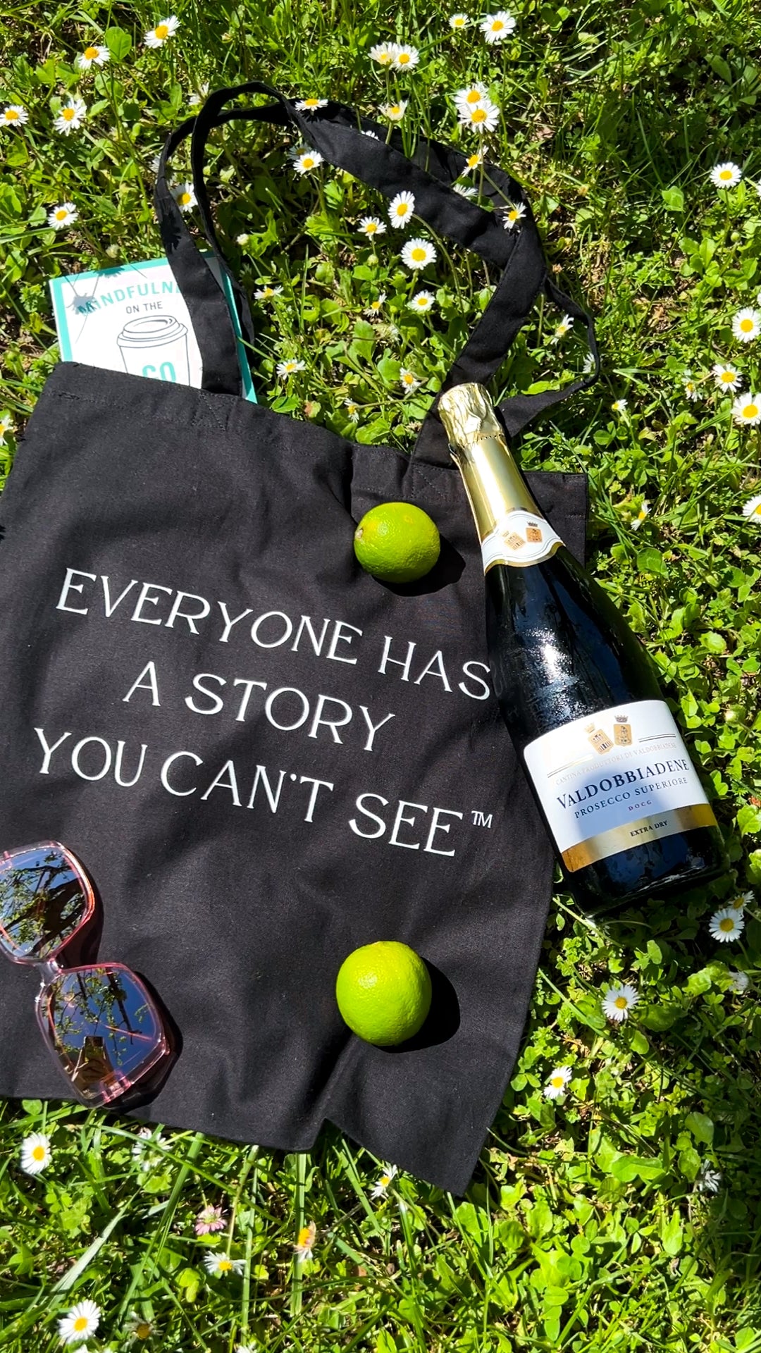 Everybody has a Story Tote - Black