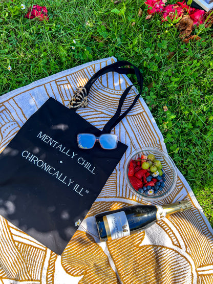 Mentally Chill Tote - Black