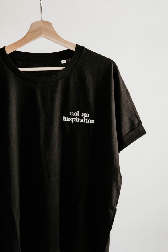 Not an Inspiration Rolled Sleeve T-Shirt