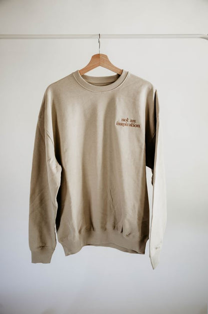 Not an Inspiration Oversized Crewneck