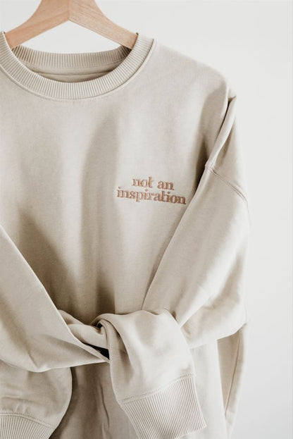 Not an Inspiration Oversized Crewneck