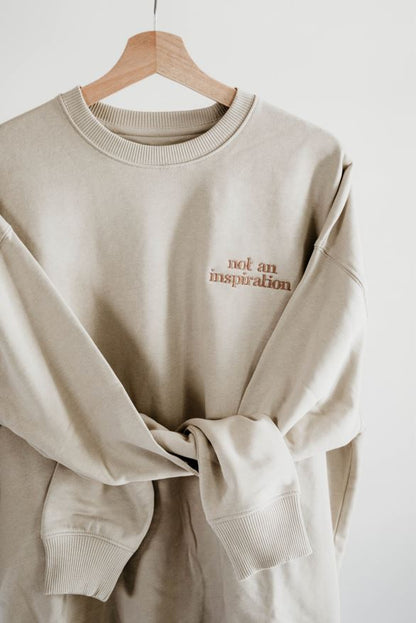 Not an Inspiration Oversized Crewneck