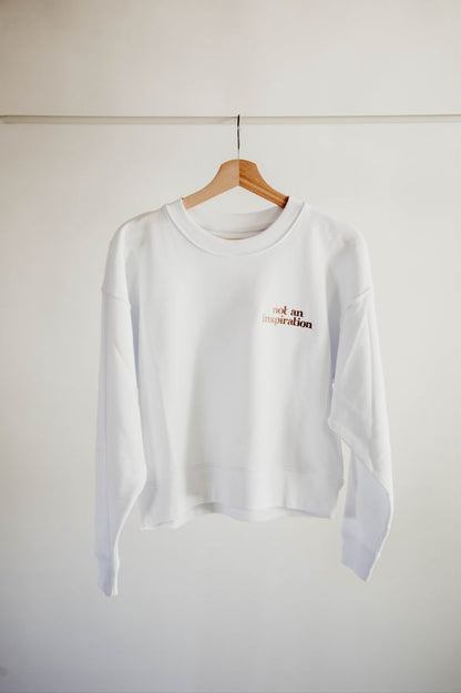 Not an Inspiration Cropped Crewneck