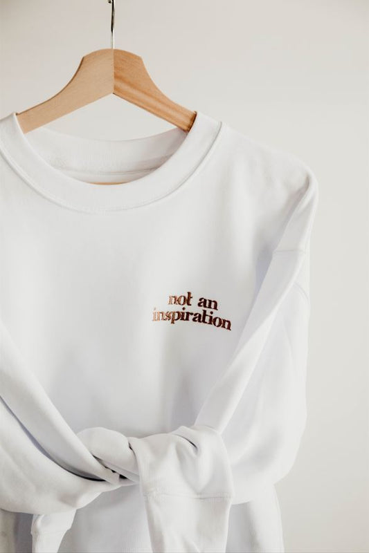 Not an Inspiration Cropped Crewneck