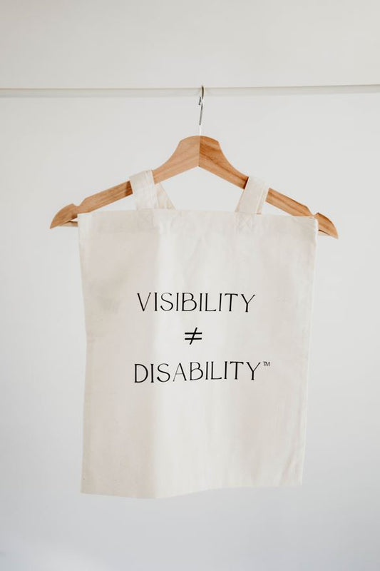 Visibility ≠ Disability Tote - Natural