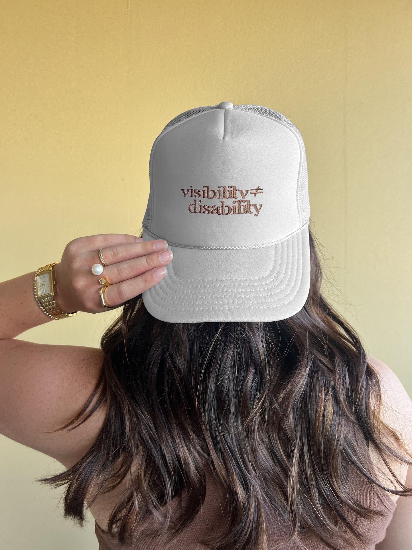 Visibility ≠ Disability Trucker Hat